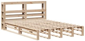 Cama sem colchão 120x190 cm madeira de pinho maciça