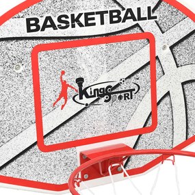 Conjunto tabela basquetebol p/ montar parede 5 pcs 66x44,5 cm