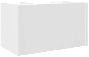 Organizador de secretária 44,5x24x25cm derivados madeira branco