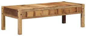 vidaXL Mesa de Café 110x55x35 cm Madeira Sólida Recuperada