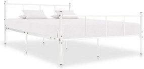 Estrutura de cama 120x200 cm metal branco