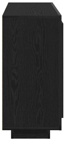 Sideboard vidaXL Preto Carvalho 92x35x75 cm Madeira de engenharia