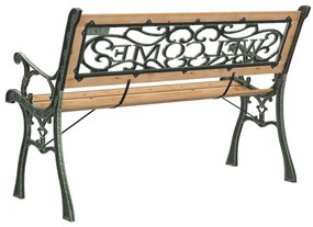 Banco de jardim 122 cm madeira de abeto maciça