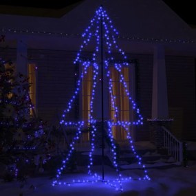 vidaXL Árvore de Natal em cone 300 LEDs 120x220 cm interior e exterior