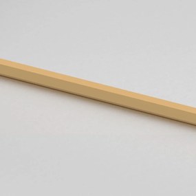 Porta interior 93x201,5 cm vidro temperado e alumínio dourado