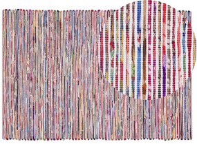 Tapete de algodão multicolor claro 140 x 200 cm BARTIN Beliani