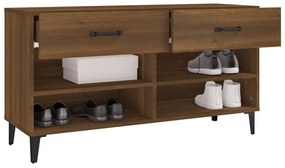 Sapateira 102x35x55 cm derivados de madeira carvalho castanho
