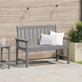 vidaXL Banco de jardim Cinzento-claro 120 x 59 x 88cm Plástico