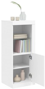 Aparador com luzes LED 41x37x100 cm branco