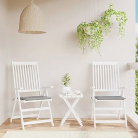 Almofadões para cadeiras de jardim 2 pcs 50x50x3 cm cinzento