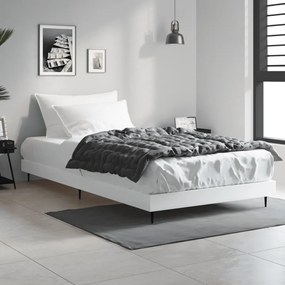 832269 vidaXL Estrutura de cama 90x200 cm derivados de madeira branco