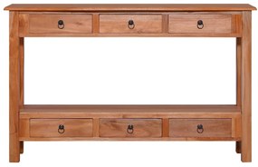 Mesa consola 120x30x75 cm madeira de mogno maciça