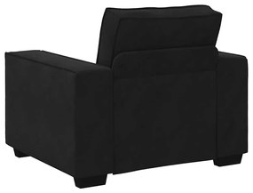 Poltrona 60 cm veludo preto