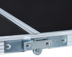 Mesa para beer pong dobrável 240 cm preto