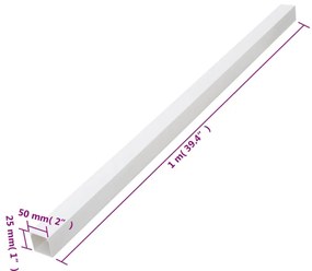 Calhas para cabos 50x25 mm 30 m PVC