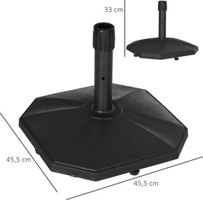 Base para Chapéu de Sol 18 kg Base para Chapéu de Sol de Cimento para