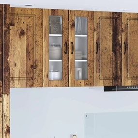 vidaXL Armário de Cozinha com porta Madeira antiga 60 x 31 x 80 cm
