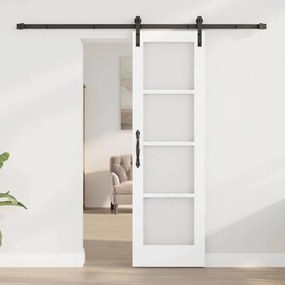 Porta Deslizante vidaXL com Conjunto de Ferragens 'ORKDAL'Branca 61x19