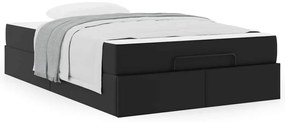 Estrutura de cama com colchão Outros Preto 120 x 200 cm