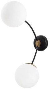 Candeeiro de Parede Kromozom – Preto e Branco – 15 x 41 cm
