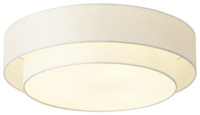 Plafon moderno branco 50cm 3-luzes - Drum Duo