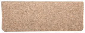 Tapetes de escada adesivos 30 pcs 65x24,5x3,5 cm bege