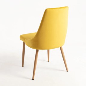 Pack 2 Cadeiras Stoik Wood - Amarelo