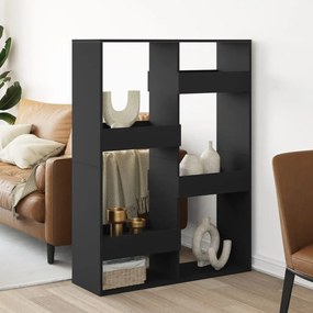 vidaXL Divisória 100x33x135 cm derivados de madeira preto