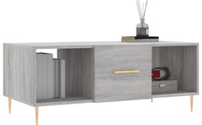 Mesa de centro 102x50x40cm derivados de madeira cinzento sonoma