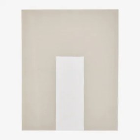 Tela Decorativa 80x100 Cm Em Linho Com Textura De Estuque Antia Beige Semoline - Sklum