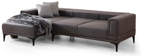 Sofá-Cama de Canto Horizon – Cinzento Escuro – 140x250 cm