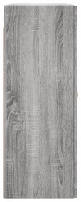 Armário de parede 69,5x34x90 cm cinzento sonoma