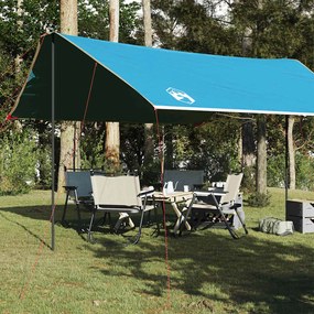 Lona de campismo 460x305x210 cm impermeável azul