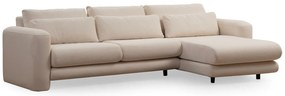 Sofá de Canto Lily – Creme – 290 x 165 cm