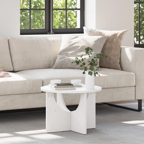 vidaXL Mesa de centro Branco 50 x 50 x 35 cm