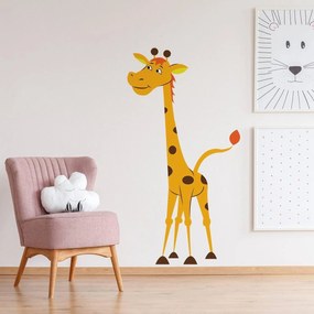 Autocolante de Parede – Giraffe Adorabile – Amarelo e Castanho – 60x11