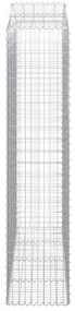 Cestos gabião arqueados 6pcs 200x50x220/240cm ferro galvanizado