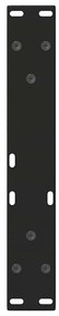 Pés para mesa de centro em V 2 peças preto 30x(30-31,3) cm aço