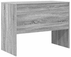 Secretária de Escrita Cinza sonoma MDF, Folheado 100 x 50 x 76 cm