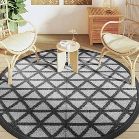 Tapete de exterior Ø200 cm ARAKIL PP preto