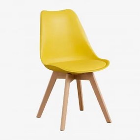 Pack de 2 cadeiras Nordic Amarelho Caril - Sklum