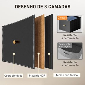 Cómoda para Dormitório Cómoda de Tecido com 9 Gavetas Dobráveis com Fr