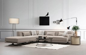 Sofá de Canto Bentley – Bege – 302 x 80 x 302 cm