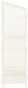 Abrigo de jardim 102x52x174,5 cm madeira de abeto maciça branco