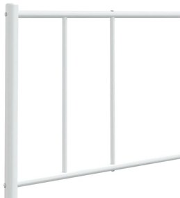 Cabeceira de cama 200 cm metal branco