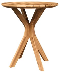 Mesa Bistro de Jardim Ø70x75 cm Madeira Sólida de Teca