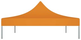 Teto para tenda de festas 4x3 m 270 g/m² laranja