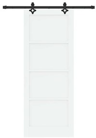 Porta Deslizante com Conjunto de Acessórios "ORKDAL" Madeira Sólida Br