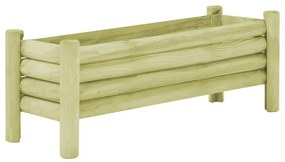 45175 vidaXL Canteiro elevado de jardim 120x40x42 cm pinho impregnado