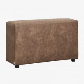 Apoio De Braço Esquerdo Alto (↑65 Cm) Para Sofá Modular Bruna Camurça Café Castanho - Sklum
